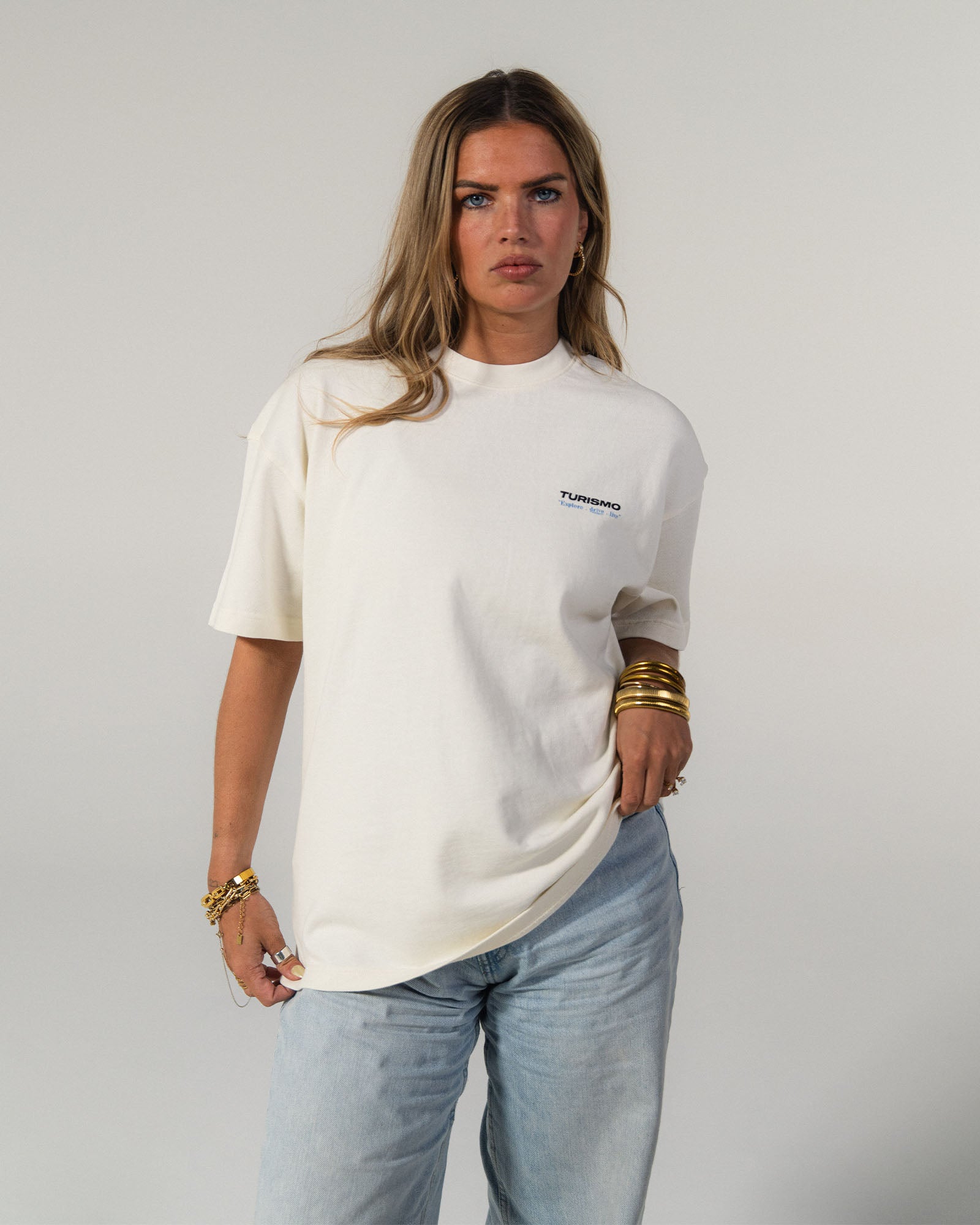 T-shirt Turismo Snow - Crème