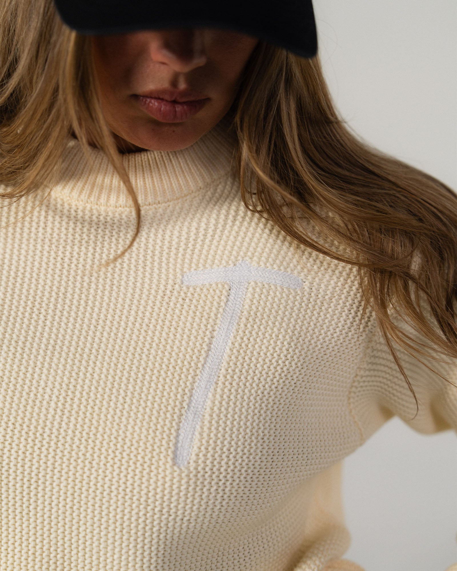 Pull maille - Crème