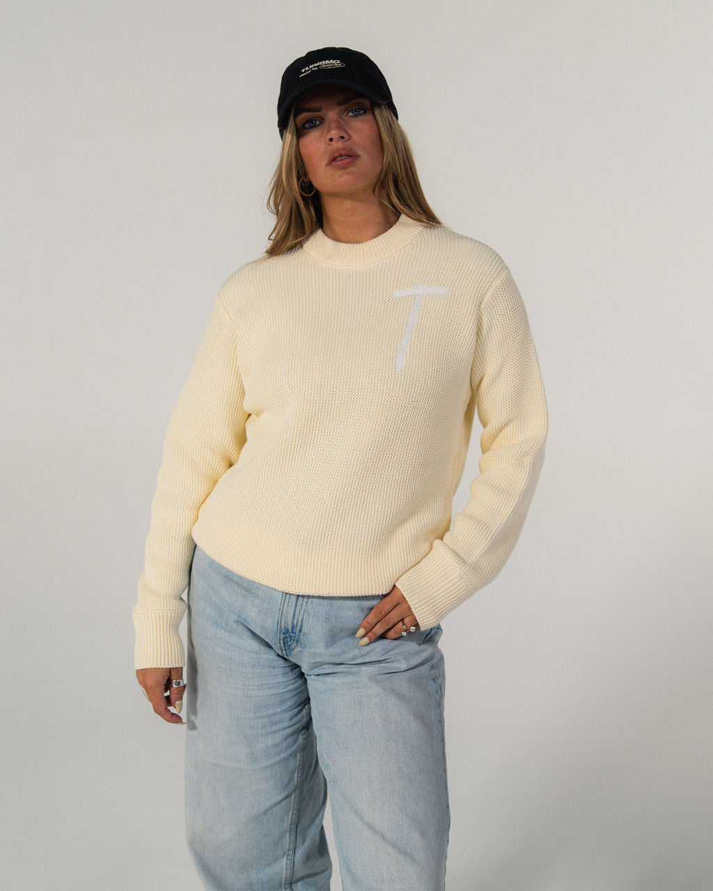Pull maille - Crème