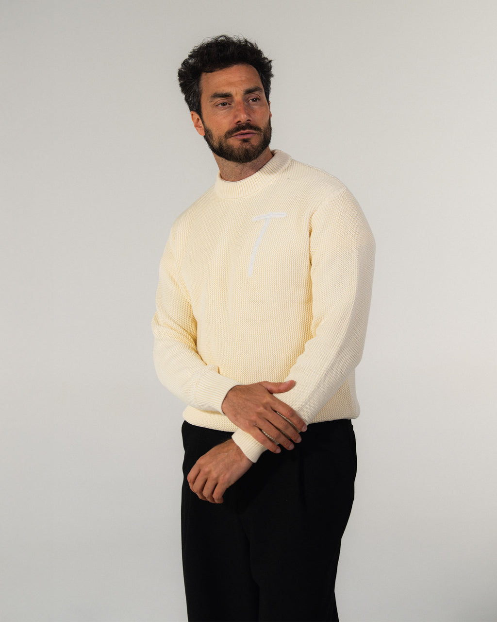 Pull maille - Crème