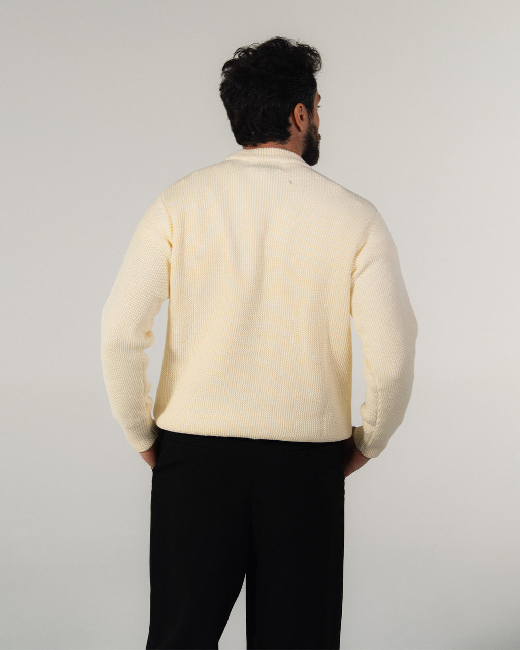 Pull maille - Crème