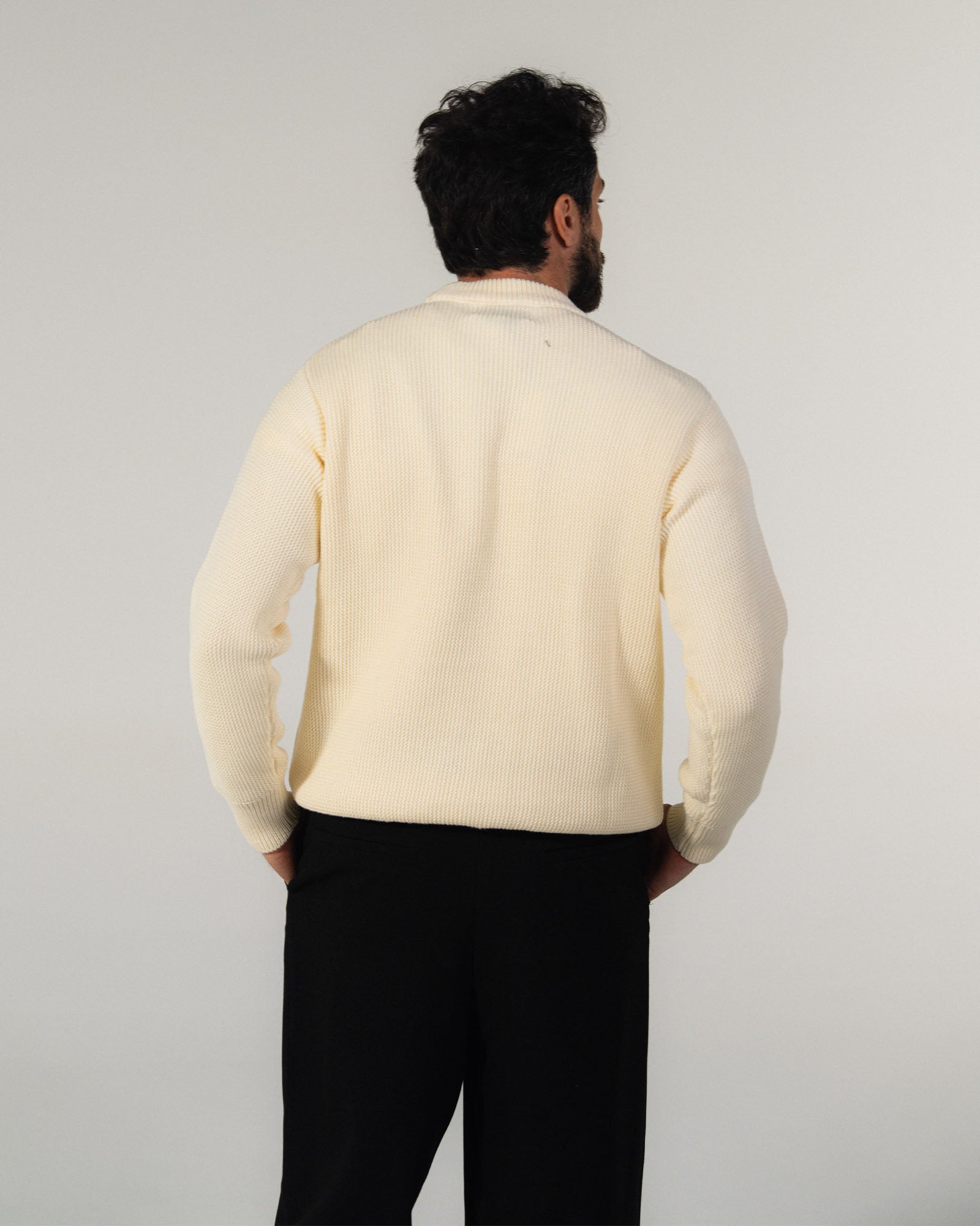 Pull maille - Crème