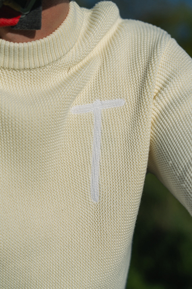 Pull maille - Crème