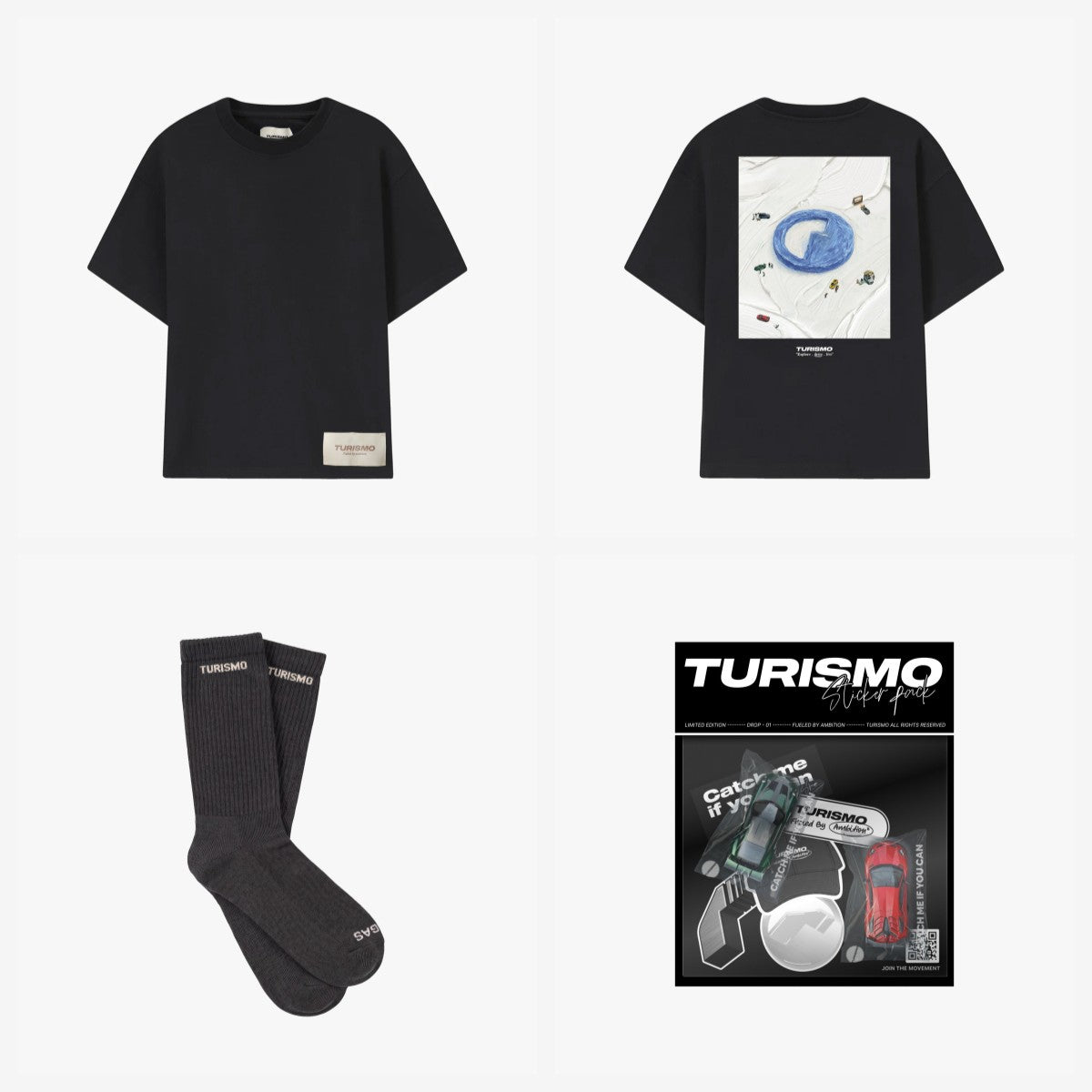 Pack 2 T-shirts + Chaussettes + Stickers